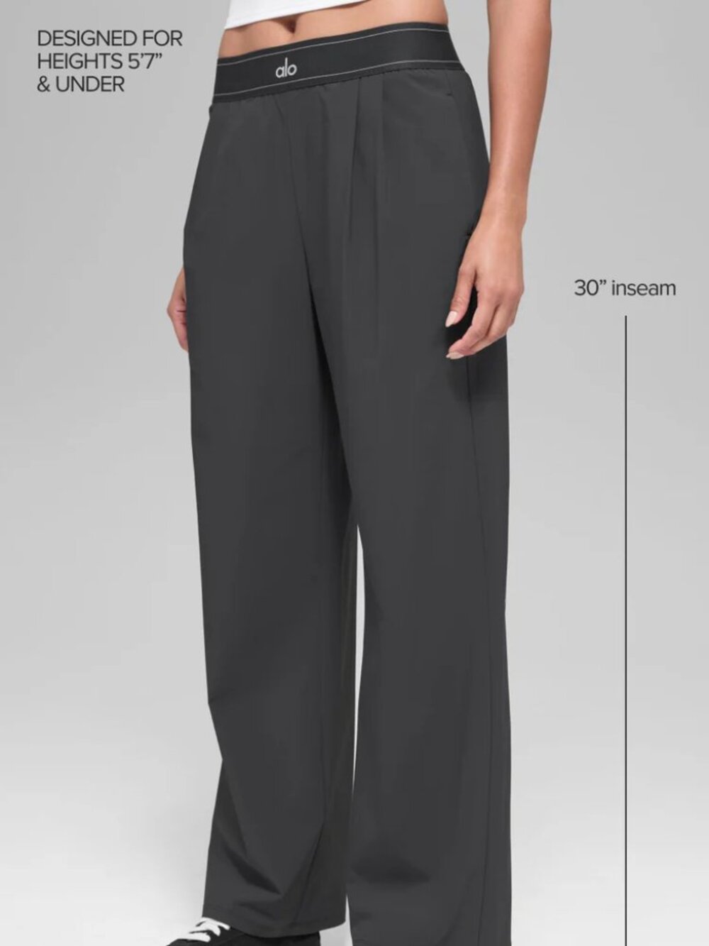 🌼Alo Yoga Suit Up Trouser Dark Grey Regular (30" Inseam)🖤 - Picture 8 of 11